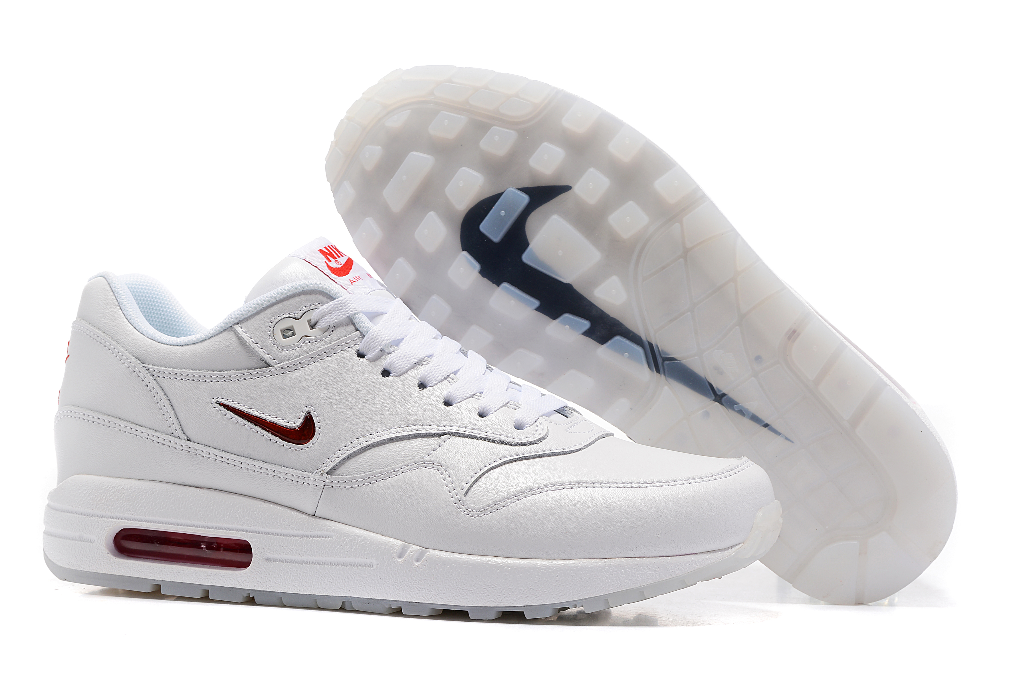 Women Nike Air Max 1 Air Max Day All White Shoes